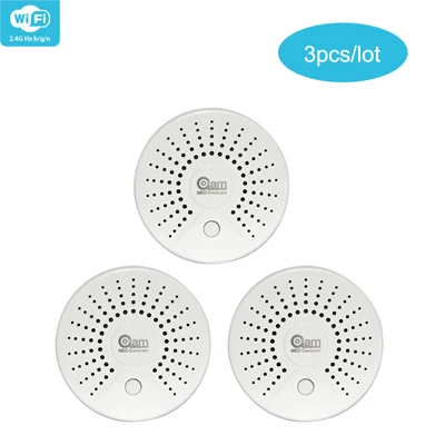 WIFI-Smoke 3PCS NEO COOLCAM Smart Life автономный Wi-Fi датчик дыма с датчиком температуры датчик сигнализации Беспроводной детектор дыма IFTTT - Цвет: WIFI-Smoke 3PCS