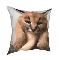 Подушка с забавными рисунками котов#4