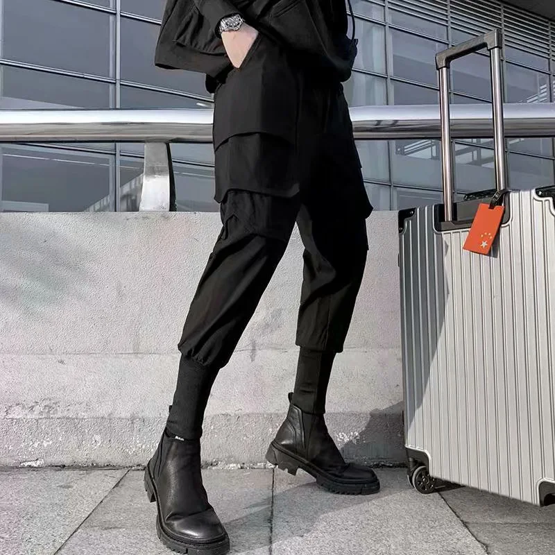 Брюки мужские спортивные в стиле Харадзюку повседневные джоггеры уличная одежда