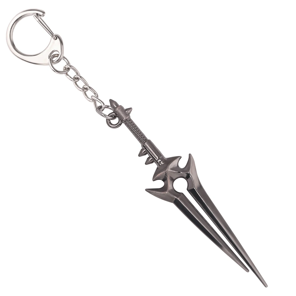 Игры World of WarCrafts брелок король-Лих Frostmourne меч топор-Нож Оружие кинжал металлические фигурки брелок ювелирные изделия для фанатов - Цвет: World of Warcraft 4