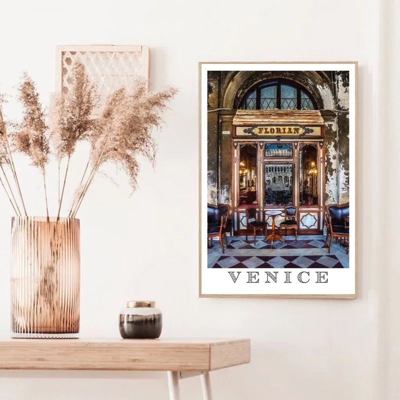 

Венеция, постер для путешествий, Художественная печать, квадратный холст, постер, спальня, искусство