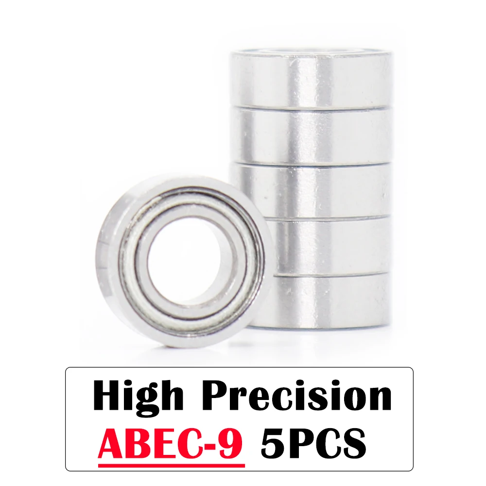 R166ZZ подшипник ABEC-9 3/16 &quotx3/8" x1/8 "дюймов (5 шт.) миниатюрный R166 ZZ 4 762*9 525*3 175 мм