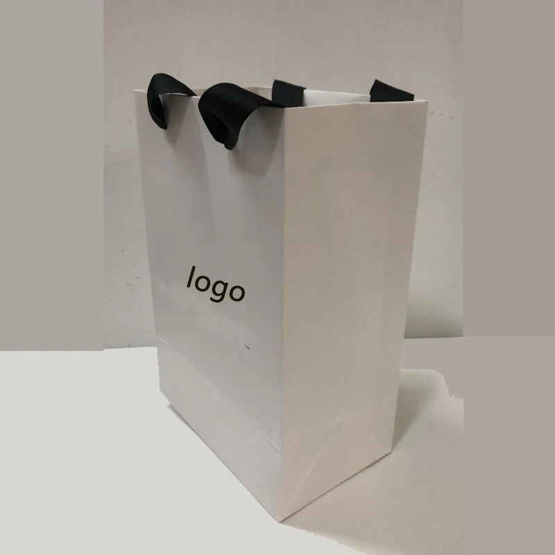 100 шт. Пользовательский логотип женская сумка высокое качество 230gms толстые