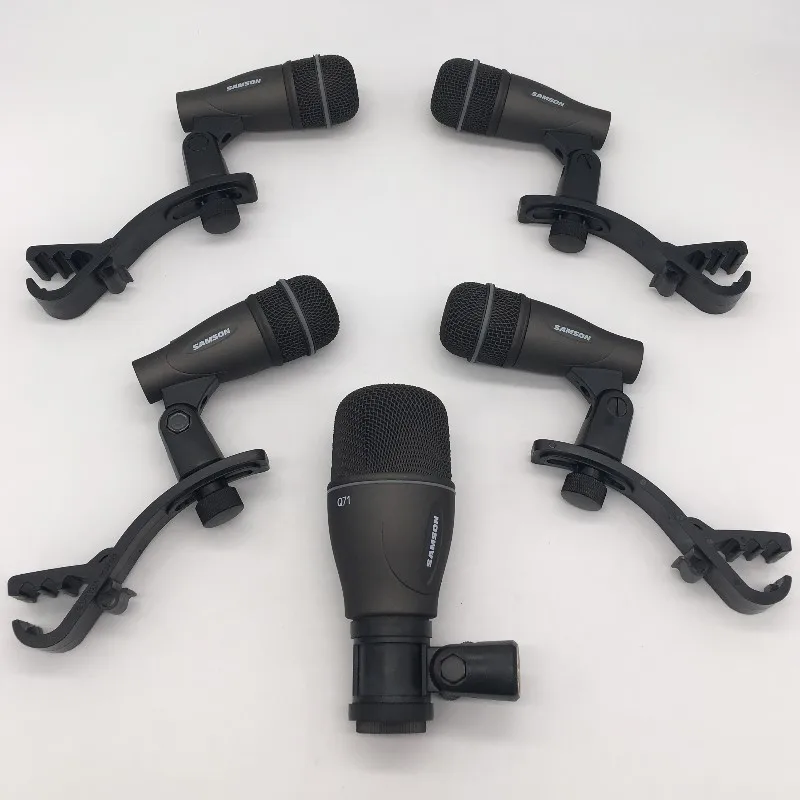 Samson Dk705 5-компонентный барабанный микрофон набор для записи Q72 Snare Tom/Q71 выступления