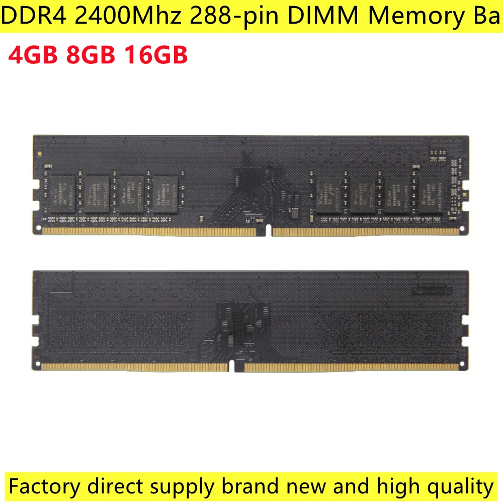 

Brand New PC Memory 4GB 8GB 16GB RAM Memoria Module Computer DDR4 2400Mhz Memory Bar For Desktop Computer Office Home
