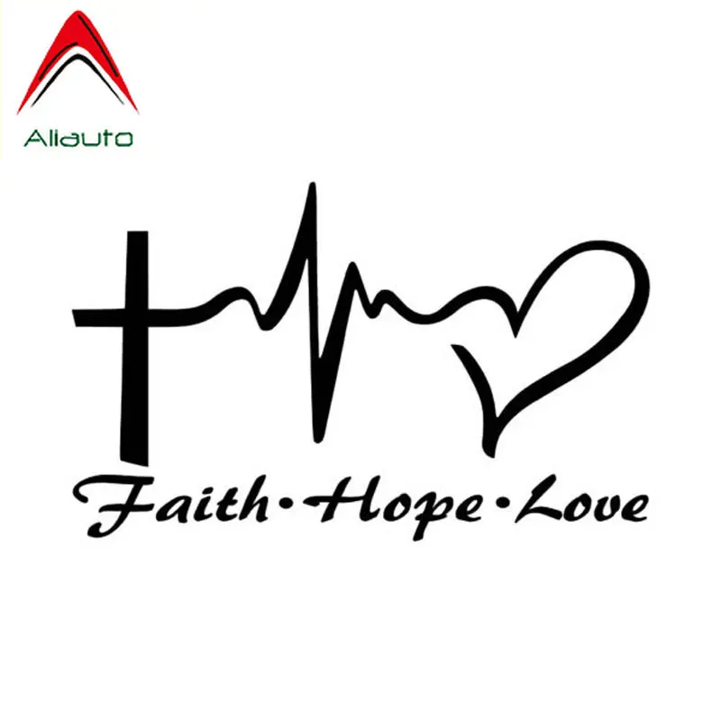 Aliauto персональные креативные наклейки на автомобиль с надписью Jesus Hope Love Faith