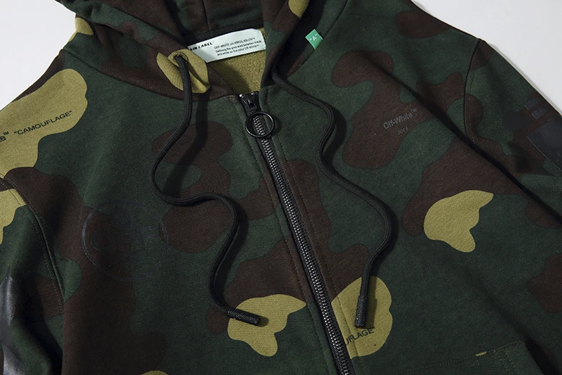 

Men Women Couples Fashion Hoodies Graffiti Hip Hop Luxury Designer Ow Camouflage Hoodie White Cotton Off Womens Clothes Men