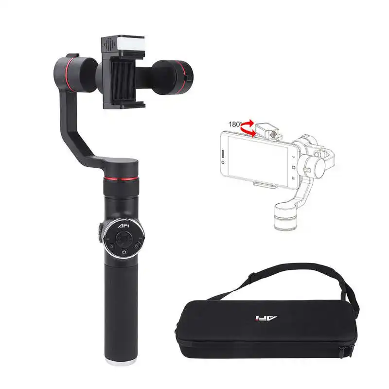 

AFI 3 Axis Gimbal Handheld Stabilizer with Flash for Cellphone Video Record Smartphone Gimbal For Action Camera Phone