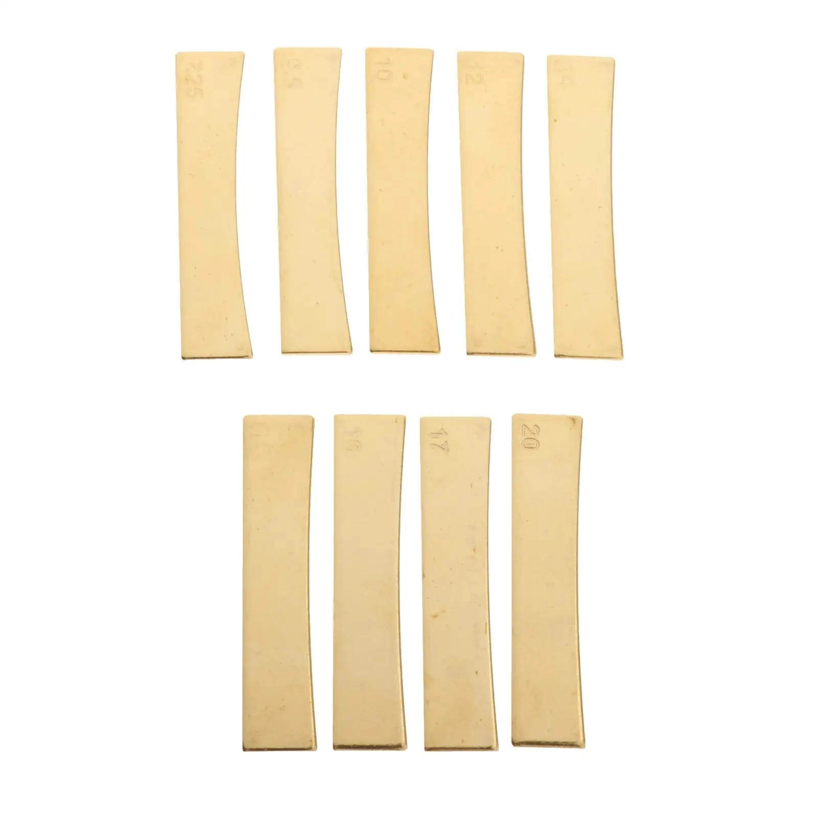 

9 Brass Fingerboard Fret Press Inserts for Electric Guitar