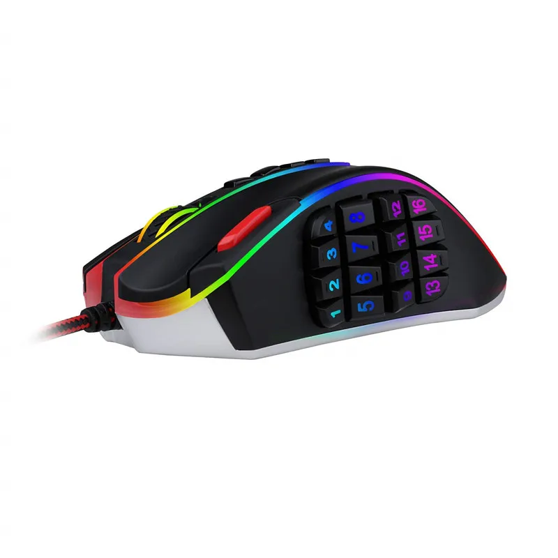 Лазерная игровая мышь Redragon M990 LEGEND с программируемыми кнопками 24000 DPI эргономичный