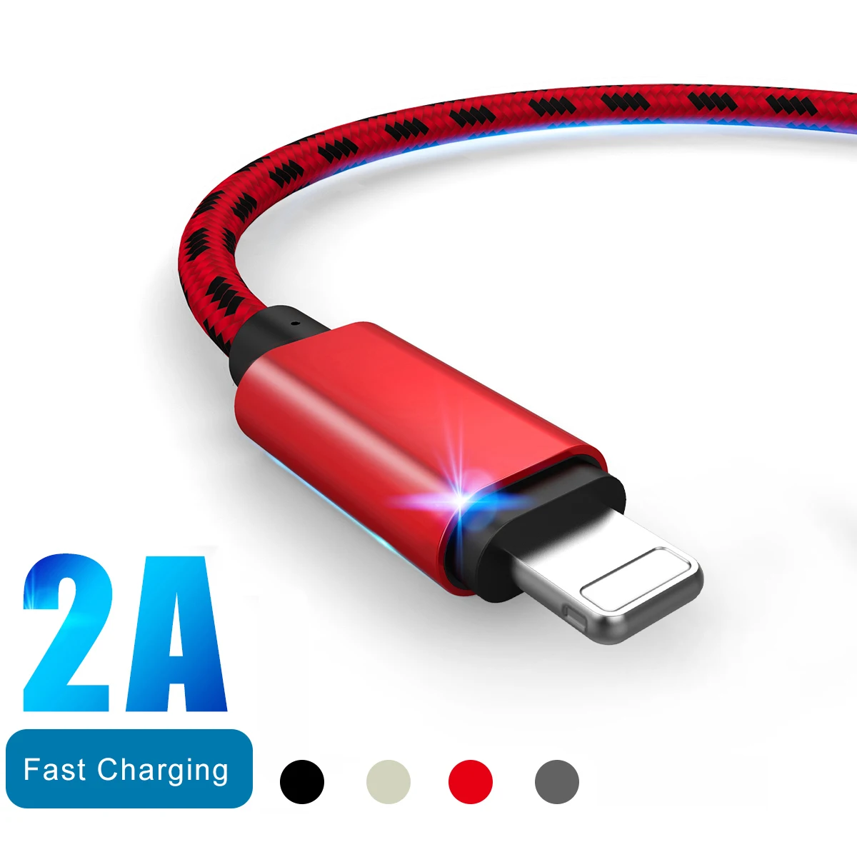 USB кабель с оплеткой из алюминиевого сплава 2 А|Кабели для мобильных телефонов| |