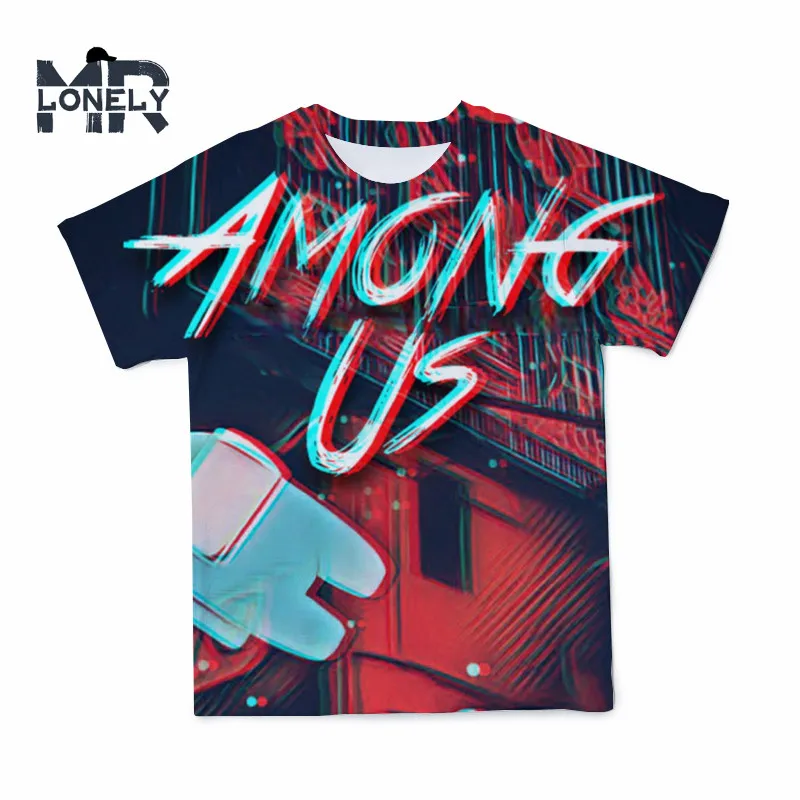 

2021 New Game Among Us 3D T Shirt For Men Funny Summer Cartoon Kawaii T-shirt Impostor Graphic Tshirts Hip Hop Men Clothing