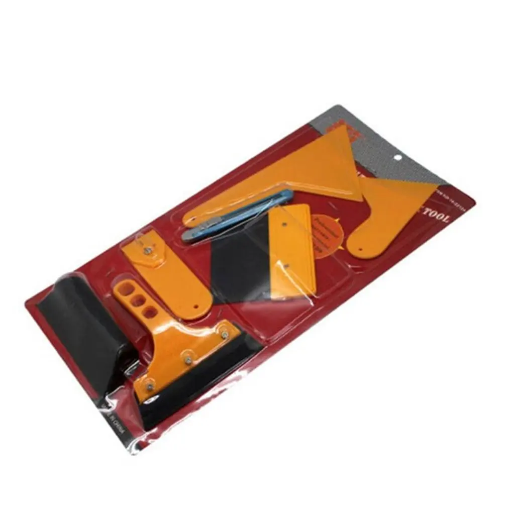 

Car 3K Film Diy Tool 7 Piece Set High Temperature Resistant Soft Scraper Hf-56 Seven-Piece Set Yellow