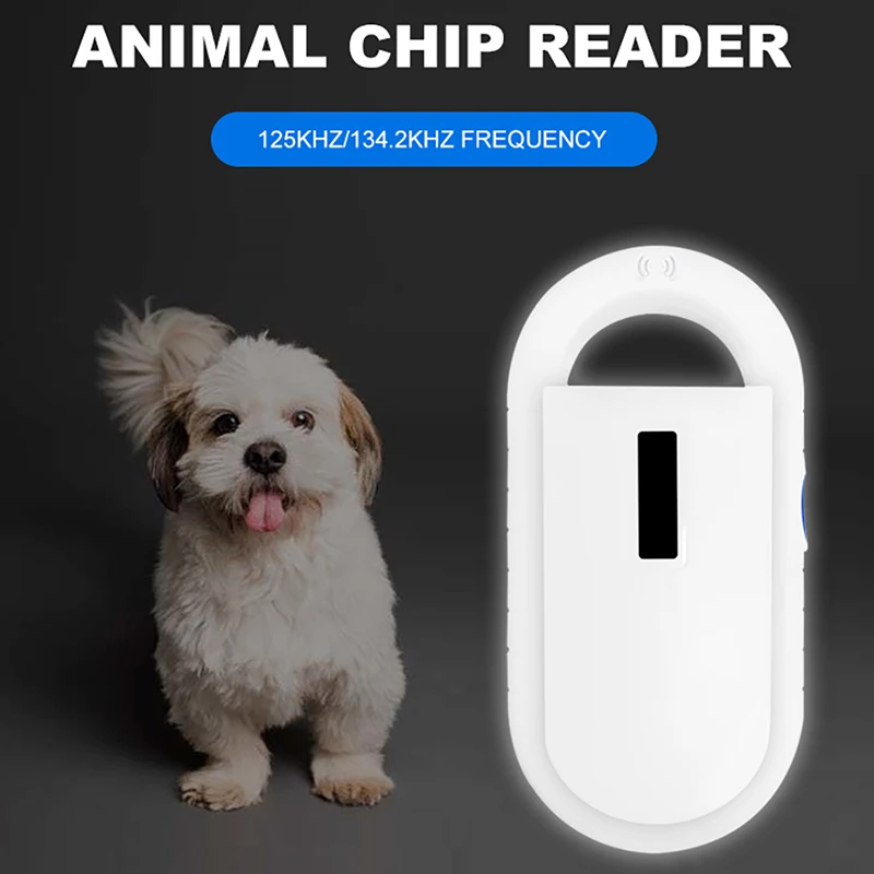 

ISO11785/4 FDX-B Pet Microchip Scanner Animal RFID Tag Reader dog reader Frequency Handheld RFID Reader animal tag scanner