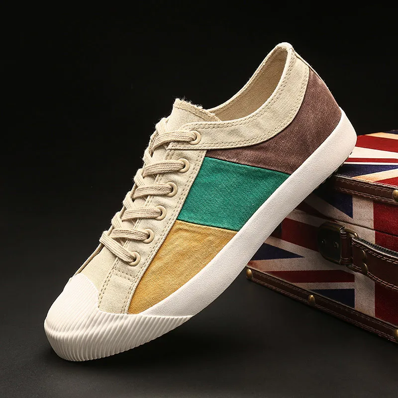 

Canvas shoes men 2020 new low-top summer breathable Korean version trend sports fashion casual shoes wild shoes
