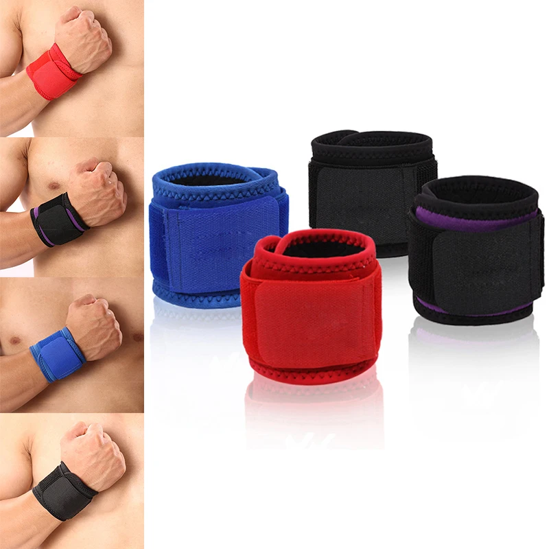 

1pcs Hot Winding pressure weightlifting wrist badminton volleyball basketball sports fitness men and women wrist support S8D0757