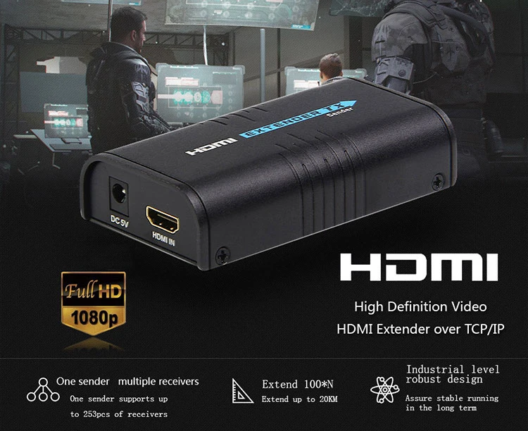 120 м HDMI удлинитель по Ethernet TCP/IP RJ45 Cat5 Cat5e Cat6 HDMI сплиттер удлинитель передатчик приемник для HD DVD PS3