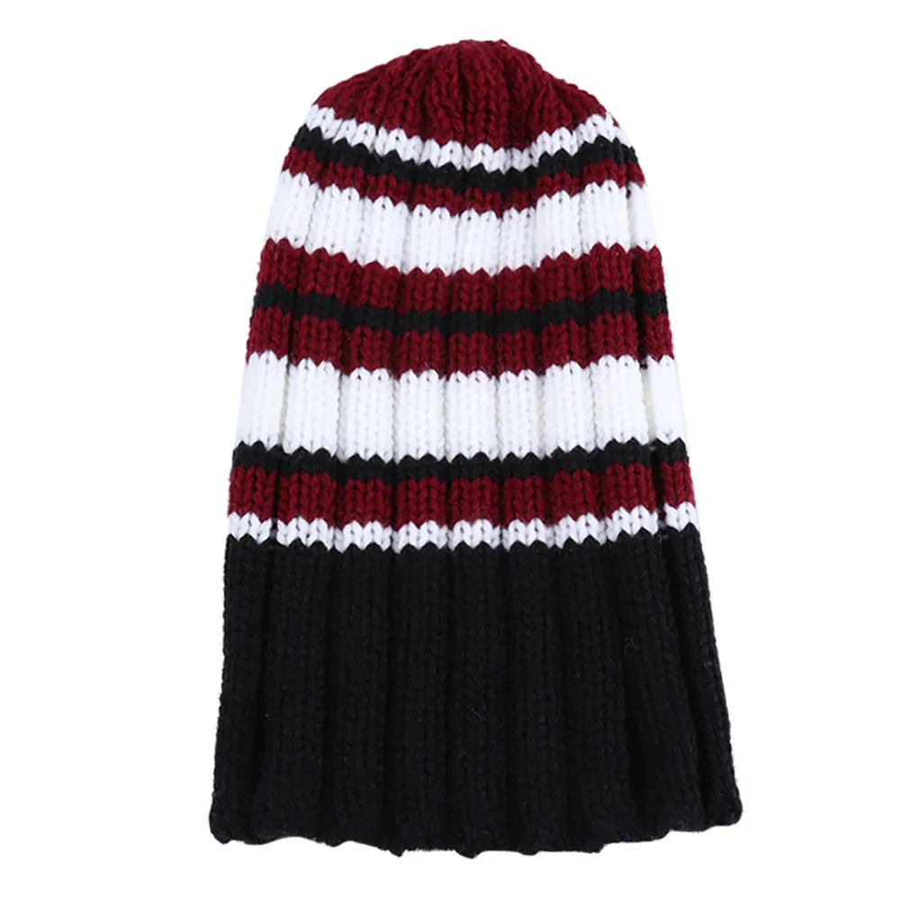 Зимняя детская унисекс теплая Повседневная вязаная шапка с буквенным принтом
