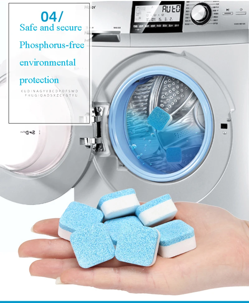 Washing Machine Deep Cleaning Effervescent Tablet, Suitable for Washing Machine Descaling Detergent and Cleaning Products enlarge
