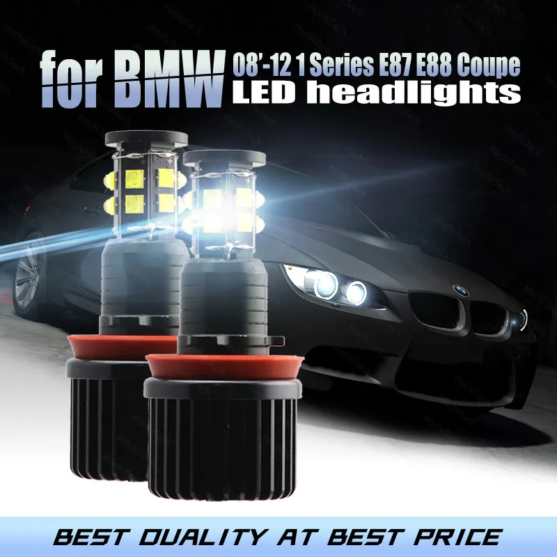

Ultra Bright White Free Error Day Light High Power 240W H8 / H11 for BMW 2008-2012 1 Series E87 E88 Coupe LED Angel Eyes Marker
