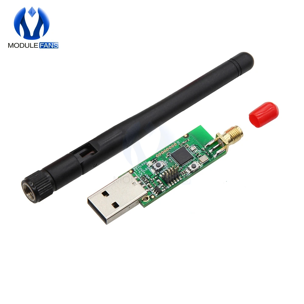 Беспроводной CC2531 анализатор протокол пакета модуль USB интерфейс ключ захвата пакет с антенной - Цвет: Красный