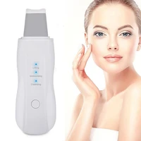 ultrasonic skin scrubber deep cleaning face scrubber vibrating facial cleansing skin spatula peeling beauty instrument device