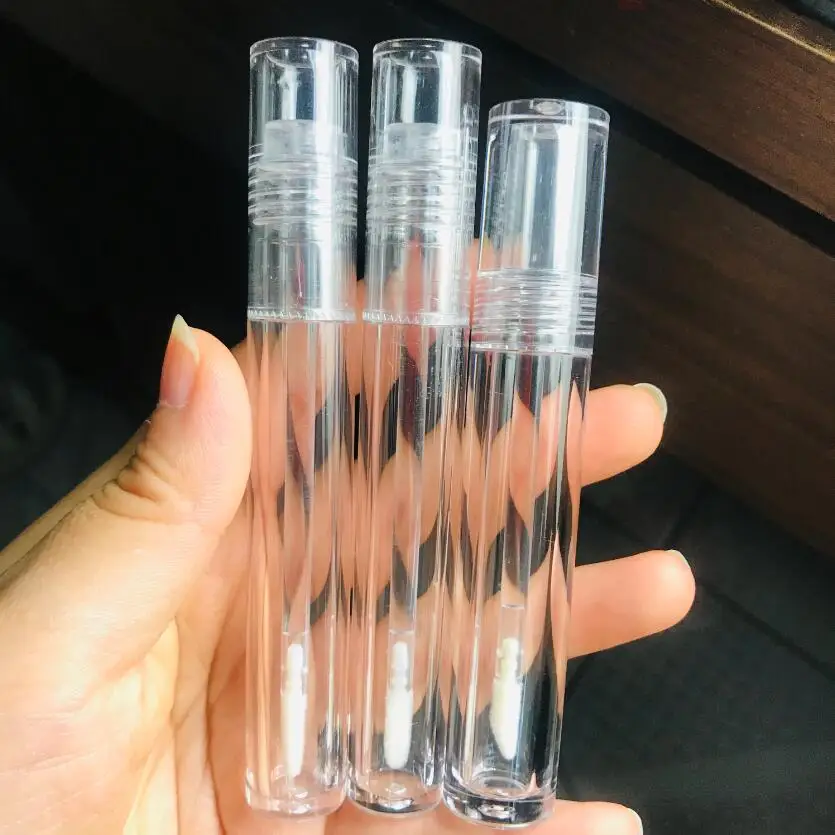 

10/50PCS 5ML Empty Lip Gloss Tube With wand,PETG Lip Balm Tubes DIY Lip glaze packing container