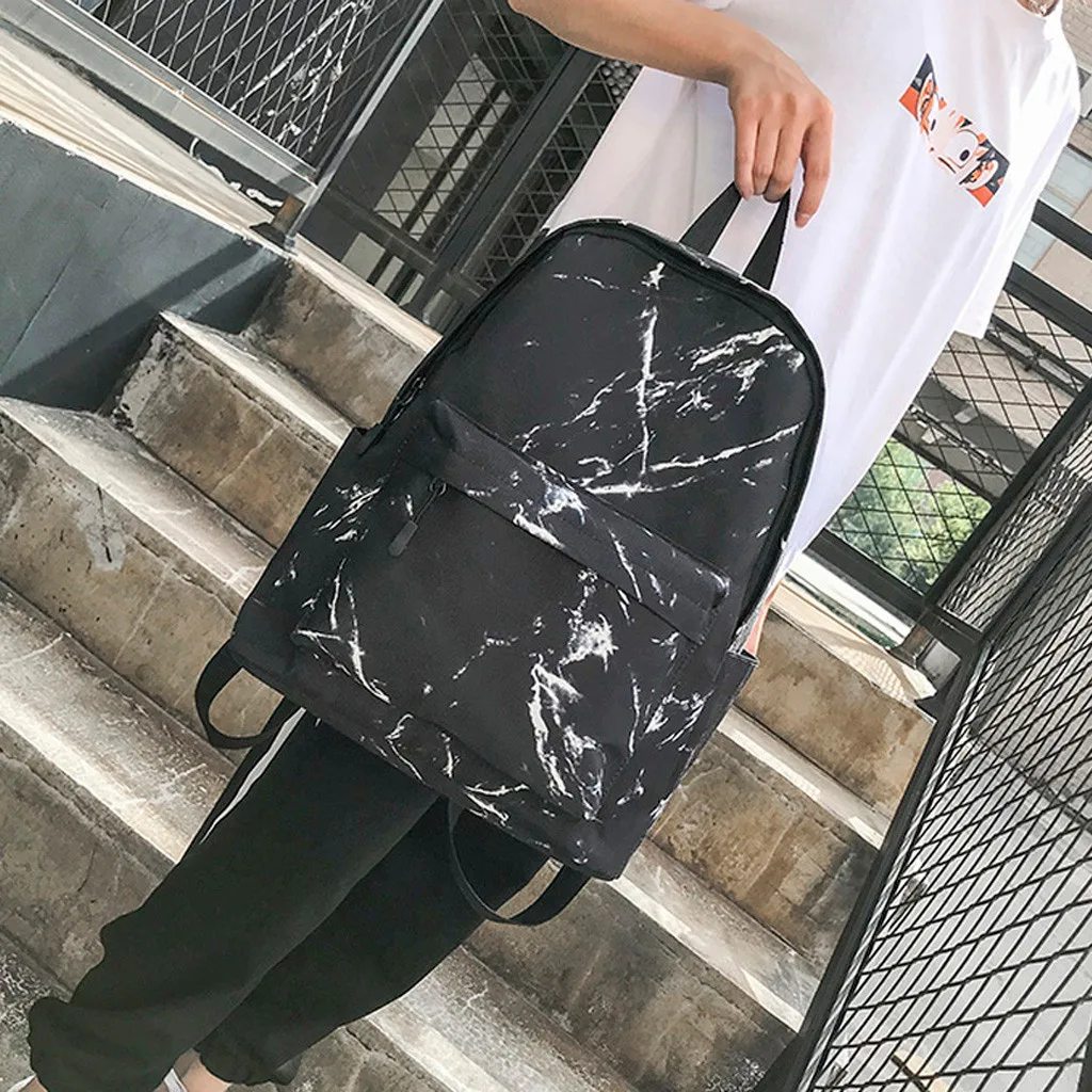 Модный женский рюкзак mochilas с мраморным узором, женские рюкзаки большой емкости, школьные сумки для девочек-подростков, mochila feminina