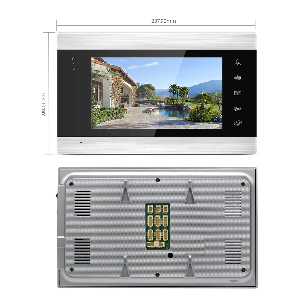 jeatone tuya smart wifi video door phone home intercom access control system coderfid cardappscreen unlock motion detection free global shipping