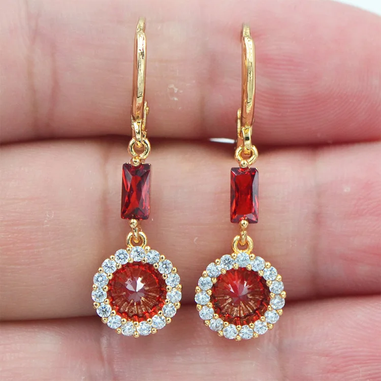 

Exquisite Gilded Geometric Zircon Earrings Charm Women's Earrings Girl Wedding Party Jewelry Birthday Valentine's Day Gift