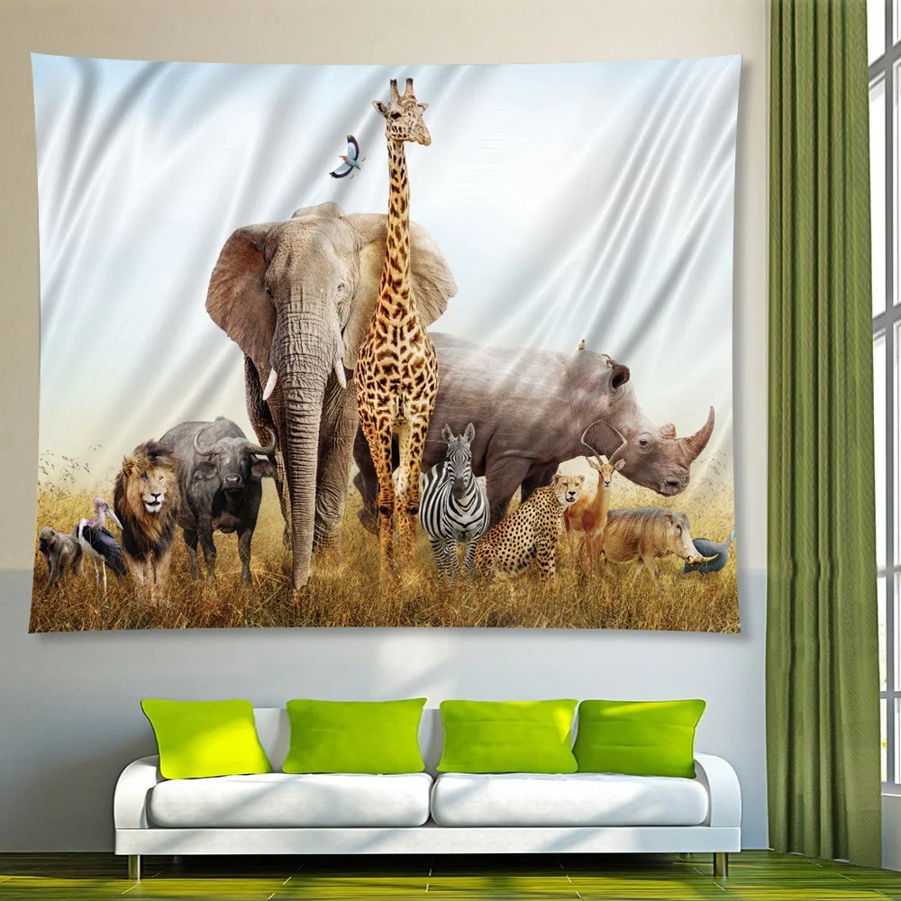 Домашний гобелен настенный большие гобелены с оленями ткань декоративное одеяло