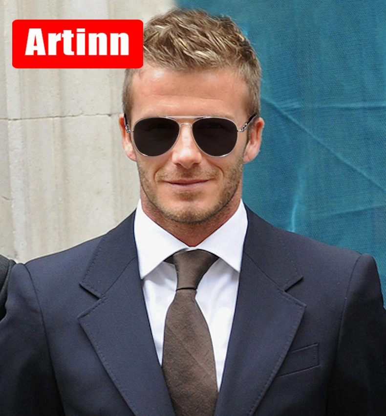 Солнцезащитные очки Мужские поляризационные авиаторы с пружинной дужкой в