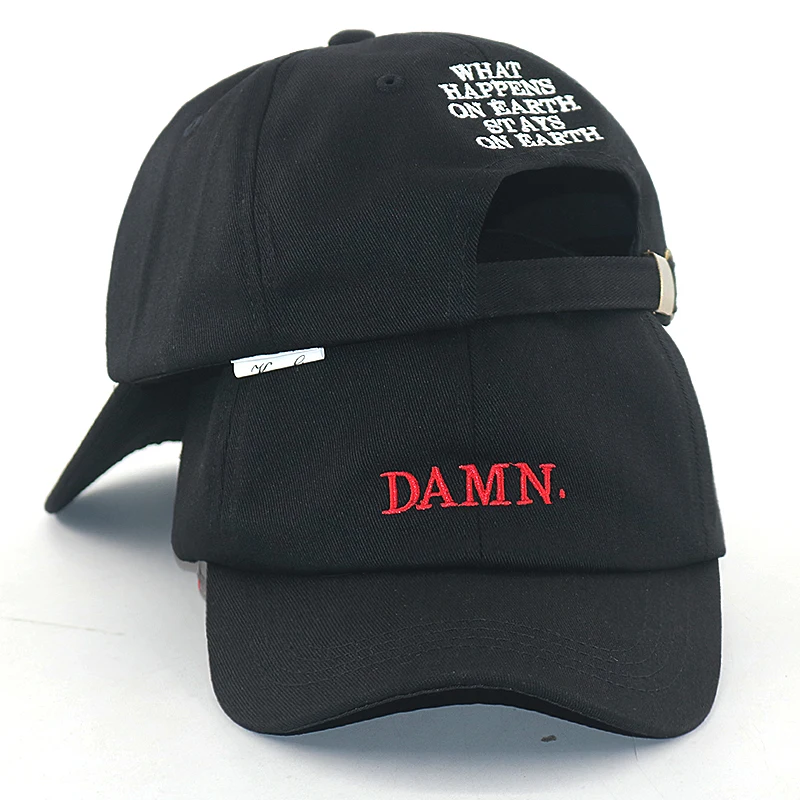 ШАПКА DAMN отца с вышивкой, модная бейсболка из 100% хлопка для мужчин и женщин, регулируемый размер хип-хоп снэпбэк.