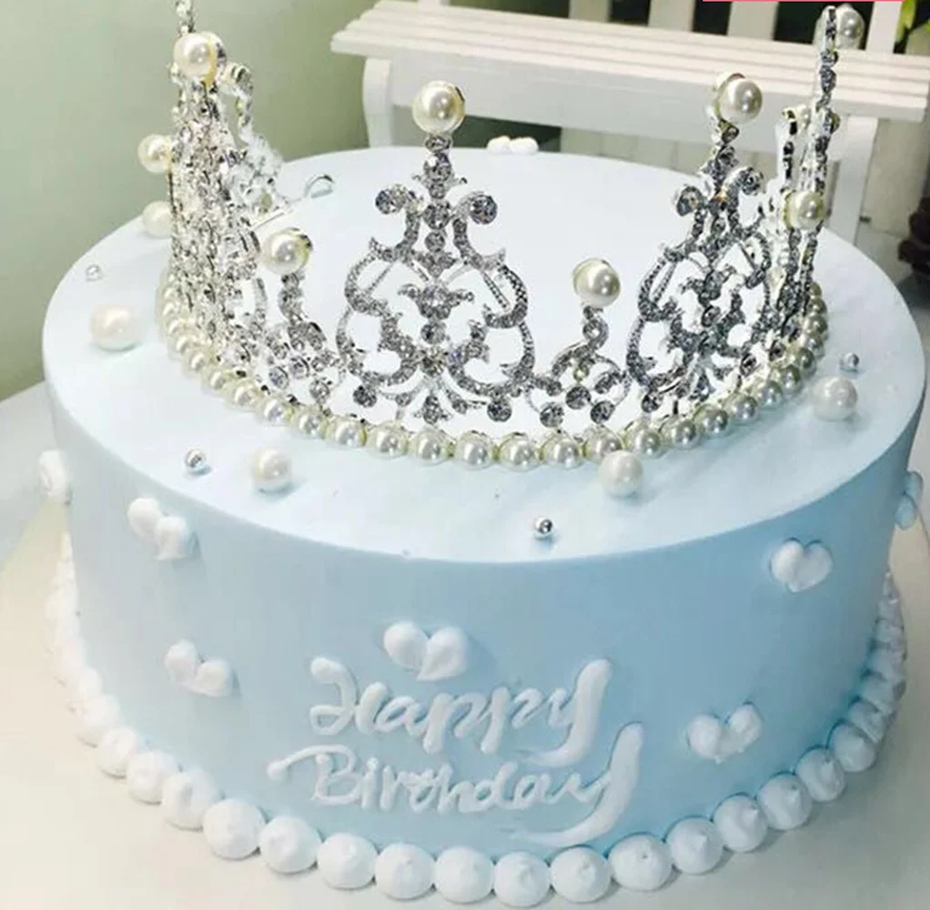 8 дюймовая модель торта корона королева на день рождения украшение для с жемчугом