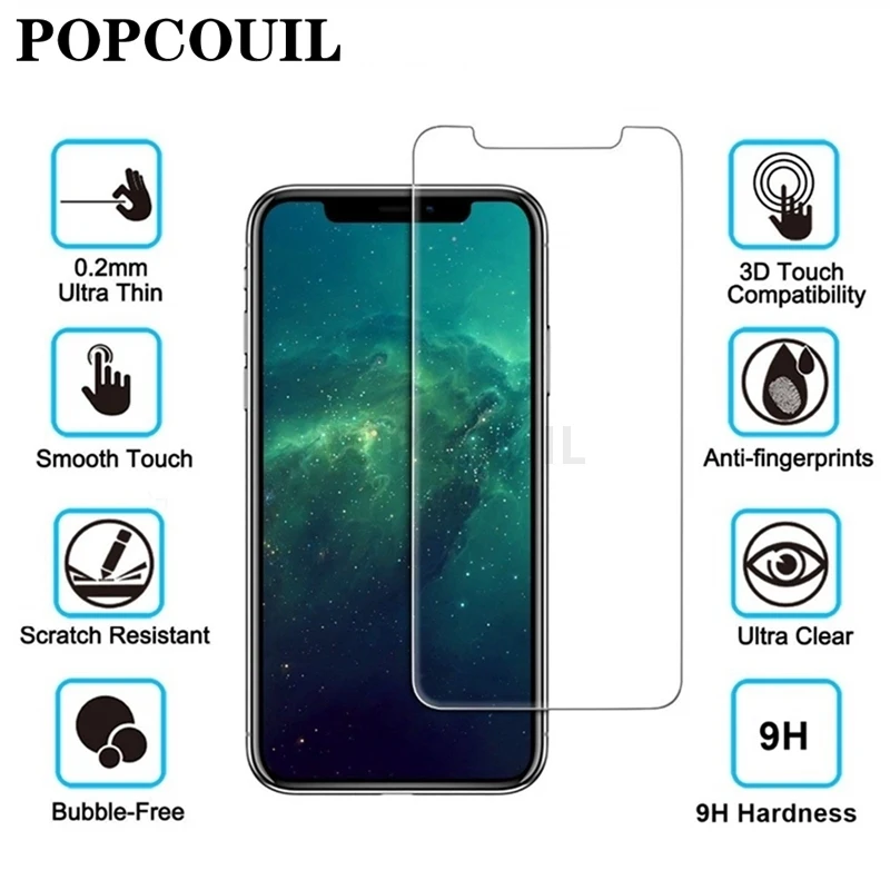 Защита экрана 9H для iPhone 6S Plus 11 Pro MAX 2019 XS X XR 5 5S 5C SE 7 8 6 8Plus 7Plus S R 6Plus защитное стекло |