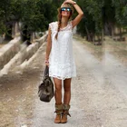 Женское кружевное платье, черное или белое кружевное свободное платье в европейском стиле, модель SJ8098 на лето, 2021