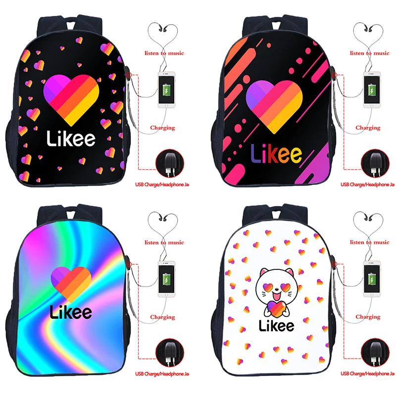 

New Russia Style Likee Backpack LIKEE App Kids Waterproof Bags School Bags for Girls Boys Toddler Backpack