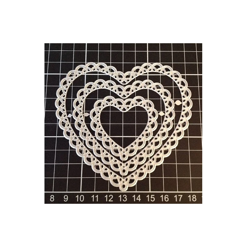 Скрапбукинг кружева металл сердечки резки штампы новые 2019 ремесло Рождество