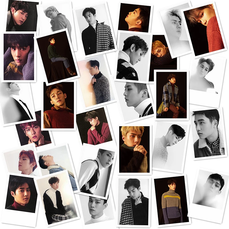 Экзо зимняя кожа с эффектом альбом <для жизни> Polaroid фото ЛОМО карта Модные K POP EXO