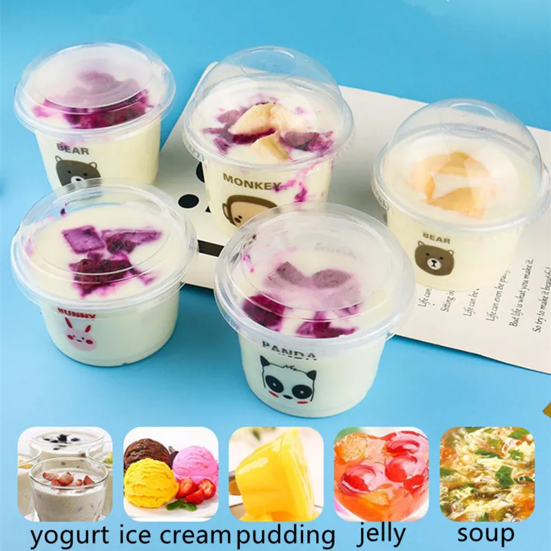 50 шт креативная мультяшная Одноразовая чашка для пудинга 250 мл вечеринки
