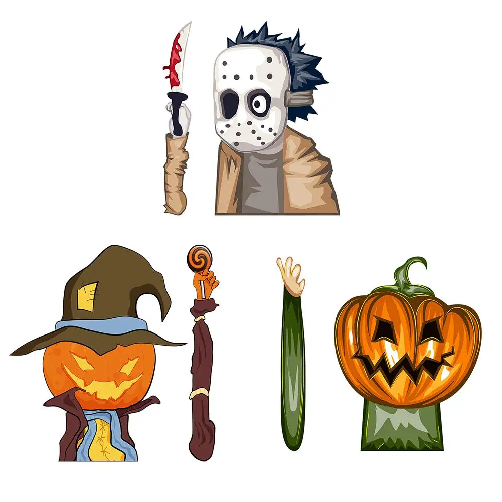 

Halloween Car Rear Window Wiper Sticker Waterproof Sunscreen Detachable Car Rear Windshield Decal For Car Rear Wipers Decoration