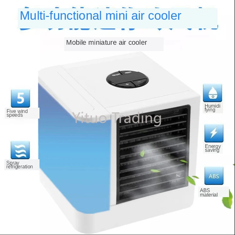 Mini Air Cooler Small Conditioning Fan Home Dormitory Office Desktop Humidifier Convenient Usb |