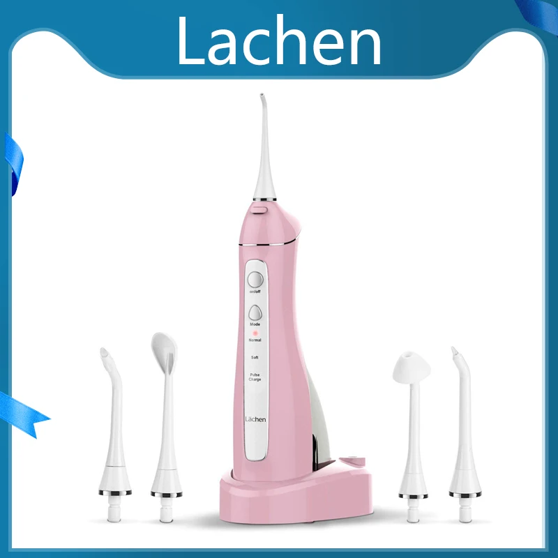 Lachen Dental Flosser Oral Irrigator Water Floss Tooth Pick Jet Irrigation 5 Nozzle Rechargeable | Бытовая техника