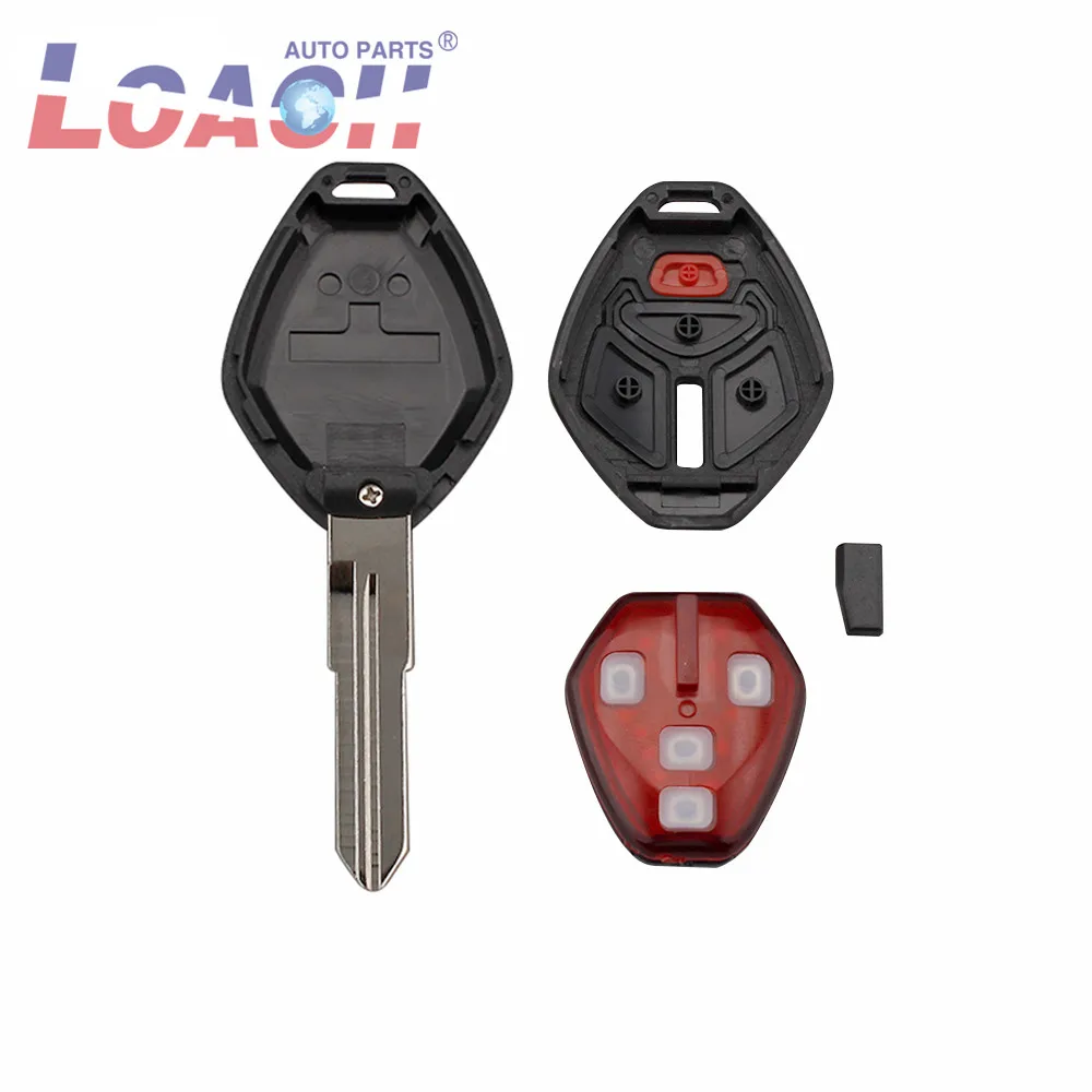 Дистанционный транспондер с тремя кнопками и необработанным лезвием чип ID46