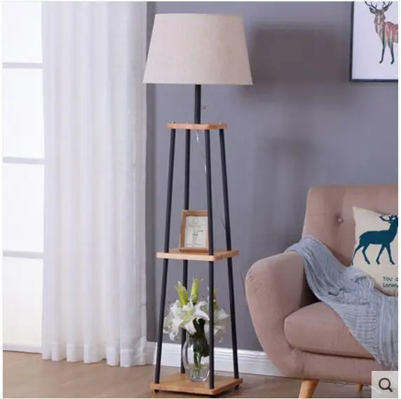 

Floor lamp Nordic living room bedroom study modern remote vertical bed Chinese style lamp table lamp simple