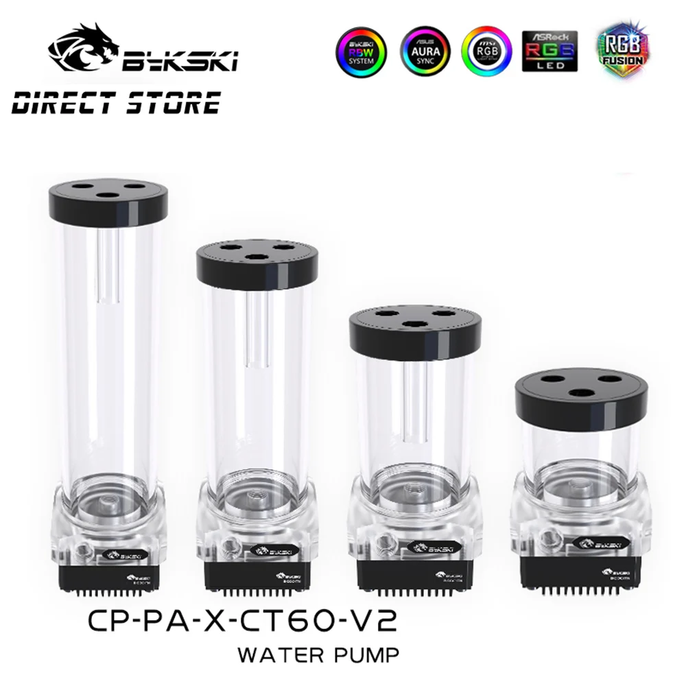 bykski one piece pumpreservoir a rgb 5v water pump box 300lh water tank 3m head pc water cooling aluminum 20cm cp pa x ct60 v2 free global shipping