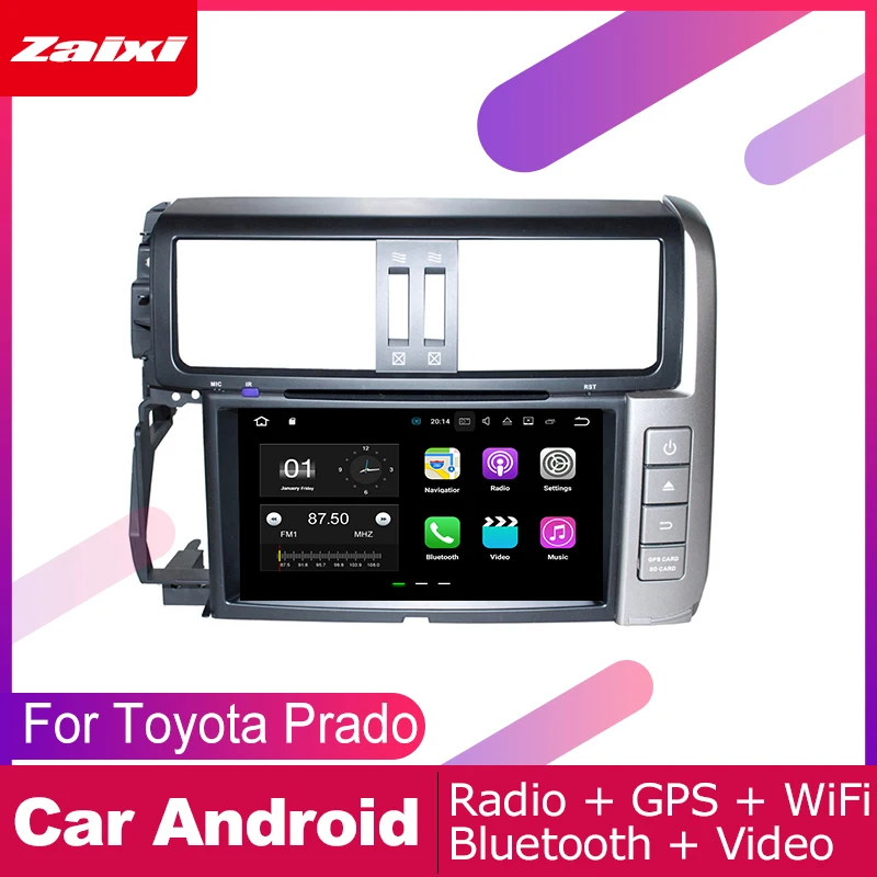 Для Toyota Prado 2010 2011 2012 2013 Аксессуары GPS навигация автомобильный Android мультимедийный
