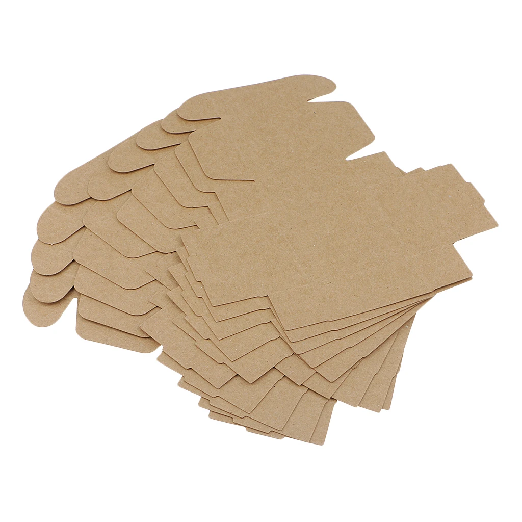 10 шт. складная мини коробка из крафт бумаги ручная работа для упаковки мыла в