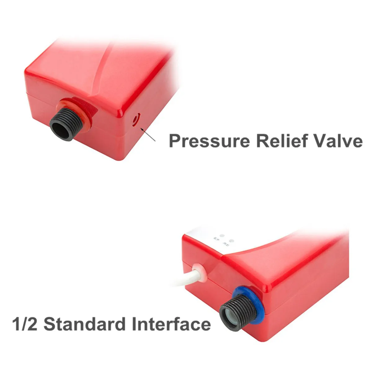 

3000W Electric Tankless Instant Instantaneous Hot Water Heater Shower Head Hose Kit Instant Bathroom Water Heater System