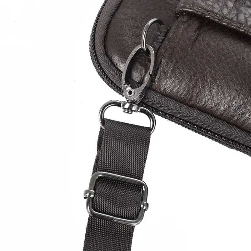 

Men's Genuine Leather Fashion Phone Pouch Belt Bag Shoulder Crossbody Waist Pack Drop Shipping & Wholesale Support